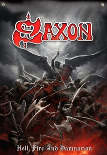 Textilní vlajka-Saxon