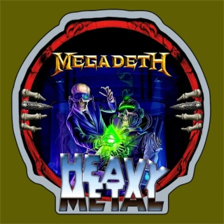 Nažehlovačka ořez-Megadeth