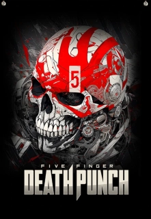 Textilní vlajka-Five Finger Death Punch 1
