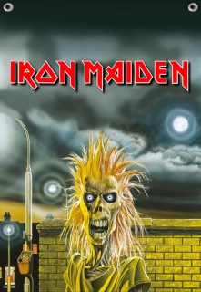 Textilní vlajka-Iron Maiden 01