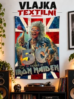 Textilní vlajka-Iron Maiden 50