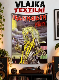 Textilní vlajka-Iron Maiden Killers