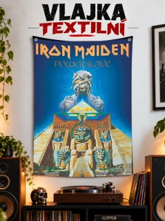 Textilní vlajka-Iron Maiden Powerslave