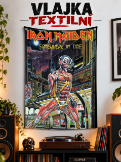 Textilní vlajka-Iron Maiden Somewhere in Time
