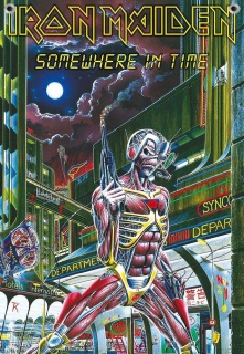 Textilní vlajka-Iron Maiden Somewhere in Time