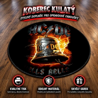 Koberec kulatý-ACDC 1