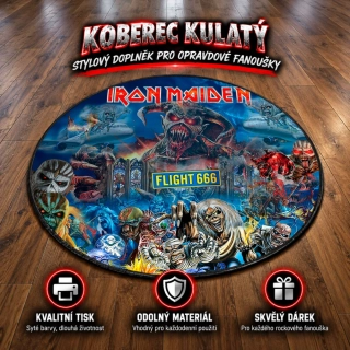 Koberec kulatý-Iron Maiden 1