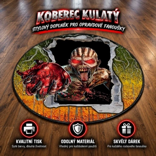 Koberec kulatý-Iron Maiden 3