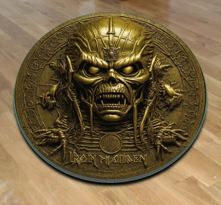 Koberec kulatý-Iron Maiden Gold