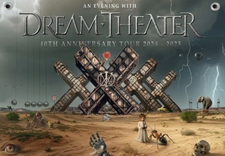 Textilní vlajka-Dream Theater 2025