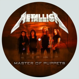 Podložka na talíř gramofonu-Metallica 01